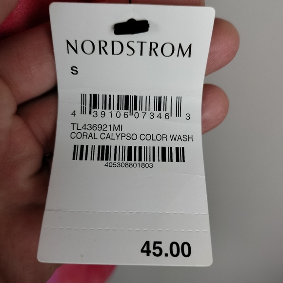 NWT LEITH Coral Calypso Color Wash Tank - Picture 3 of 4